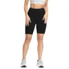 LU-968 Summer Quarter Yoga Shorts for Women Workout Wear Sports Fitness Thin High Maisted Cycling Pants