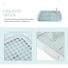 Couches plateaux en plastique toilette pour animaux de compagnie chiot grille intérieure formation de chien urinoir pipi approvisionnement litière pot