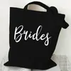 Evening Bags Bride Women Handbags Babes Letter Shoulder Female Reusable Shopping Wedding Party Gife Storage Brides Tote