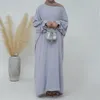 Roupas étnicas Turquia abaya muçulmana elegante oração casual vestido maxi maxi manto árabe islâmico dubai kaftan eid ramadan khimar jalabiya