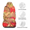 Autostoelhoezen Golden Dragon Cover Op maat bedrukt Universele voorbeschermer Accessoires Kussenset