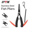 Tools FTK Stainless Steel Multifunctional Fishing Pliers Line Cutting Scissor Hook Pliers Fishing Grip Accessories Tools