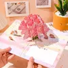 Romantic style Birthday Christmas Card 3D Popup Greeting Cards Postcard Party Wedding Decorations Creative Girl Gifts 240301