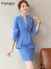 Women's Two Piece Pants Asymmetric Size S-4XL Women Pant Suit High Quality Blue Purple Black Pieces Set Single Button Blazer With Trouser