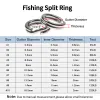 Boxes Elllv 200pcs Stainless Steel Solid /Split Ring Fishing Line Lure Connector Freshwater Saltwater Fishing Practical Accessories