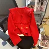 여자 니트 가을 싱글 가슴 가디건을위한 한국 뜨개질 스웨터 코트.