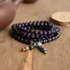 Strand Yuokiaa Vintage Natural Stone Cut Lapis Lazuli Bead Armband Meditation Healing Yoga Prayer Blessing smycken unisex