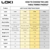 Loki 9 Star Table Tennis Racket Professional 52 Carbon Ping Pong Paddle 6789 Ultra Offensive With Sticky Rumbers 240227