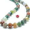 Loose Gemstones Natural Agate Diamond Faceted Round Beads Wholesale Gemstone Semi Precious Stone Bracelet Necklace Jewelry Making