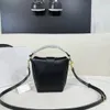 High-End 5A Spring and Summer New Products, Classic Mini Bucket Bag Styles, mobiltelefonpåsar, läppstiftväskor, storkapacitet guldhårdvarudesignväskor, crossbody-väskor