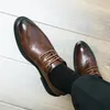 Robe chaussures WAERTA affaires formelles en cuir hommes décontracté mariage mode marron Oxford pointu bureau Derby luxe Zapatos