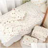 Cuscino per materasso per bambini Set di cuscini Biancheria da letto in cotone per bambini Cuscini essenziali per il pisolino 240127 Consegna a goccia Dhx1G