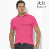 T-shirts 2023 Men's Pony High Quality Herr Polo Shirt Designer Kort ärm T-shirt Fashion High-End Alligator 240304