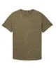 Designerskie mężczyzn T Shirt Loro fortepian zielony slim, szczupły jedwabny jedwab i bawełniana koszulka koszulka z krótkim rękawem