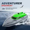 24G 20kmh Yüksek Hızlı Elektrikli Uzaktan Kumanda Yarış Teknesi RC Speedboat Su Geçirmez Radyo Araç Oyuncakları Erkekler İçin 806 240228