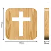 Lampes de table 3D LED lampe veilleuse USB bureau christianisme Crucifix artisanat pour cadeau décoration de la maison croix en bois