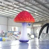 Champignon gonflable géant coloré vif avec lumières LED pour événements de festival en plein air, vente en gros de 2/3/4/7 m de hauteur