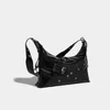 Sacos de noite Casual Punk Tote Bolsa Grande Capacidade Feminina Moda Couro Macio Crossbody Retro Commuter Ombro Underarm Bolsa