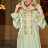 Etnische kleding Eid Mubarak Djellaba Moslimvrouwen Abaya met capuchon Marokkaanse avondfeestjurk Dubai Turkije Kaftan Islamitische Jalabiya Robe Gown