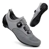 Zapatos de ciclismo de diseñador Hombres Deportes Zapatos de bicicleta de carretera de tierra Zapatillas de ciclismo de velocidad plana Pisos Bicicleta de montaña Fazootwear SPD Tacos Zapatos 36-47 GAI