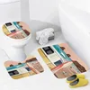 Badematten Home Natural Animal Style Badezimmer Boden Fußmatte Moderne Accessoires Teppich Toilette Badewanne Anti-Rutsch-Teppich