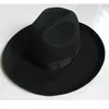 Adulto x053 100% in lana top foglio originale di esportazione israeliana je hat feltro con big eaves da 10 cm BRIM lana di lana cappelli Fedora194Q EN S194Q QUALITÀ ORIGINALE