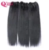 Faisceaux de cheveux Yaki clairs brésiliens cheveux humains vierges Yaki grossier Inde Yaki tisse 100 cheveux non transformés couleur naturelle 3 pièces 8607826