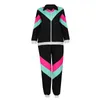 Men's Tracksuits Unisex Set Leisure And Entertainment Multicolored Retro Hip-Hop Stage Costumes Daily Casual All-Match Clothing