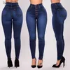 Jeans femininos novo estilo jeans venda quente cintura ajuste calças jeans sólido longo moda jeans 240304