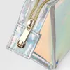 Transparent Laser Makeup For Women, Portable, Simple, Waterproof, Travel Illusion PVC Cosmetic Storage Bag Print 471451