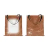 Shopping Bags Creative Tie-dye Bag Sublimation Blank Tote For DIY Candy Color Cotton Linen Outdoor Portable Handbag