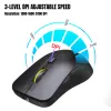 Möss trådlös mus laddningsbar 2.4G+Bluetooth5.1 Dual Band Computer Gaming Mouse Silent Optical Backlight Möss för PC -bärbar dator 2400DP