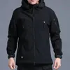 Мужские армейские куртки 5XL, брюки SoftShell, пальто с капюшоном, тактические костюмы, водонепроницаемый пилотный комплект, военные брюки для кемпинга, пешего туризма, охоты, рыбалки 240301