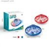Beyblades Metal Fusion Mini Flying Saucer Gyro Ball Toy Drone Drone مع LED Boomerang Ufo Spinner Ball Toys for Kids Family Gifts L240304