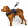 Coleiras grande guia arnês de cão retrátil buffer tração trela auxiliar cão andando trela treinamento do cão colete andando com alça