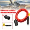 Ny 3.6m 12V/24V 15A Cigarettändare förlängningssladdstyling Plug Cable Female Socket Accessories Charger Car O9R3 Ny