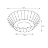 Mini engångsblomstil aluminiumfolie cupcake muffin koppar ägg tårta tårta mögel bakning matlagar f202469