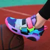 Kids Basketball Tennis Shoes Children Sneakers for Big Girls and BoysToddlers Sports Flats Non-Slip Sole 7-15Y Size 31-43# 240219