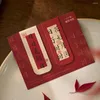 Boksida markör kinesisk stil bokmärke magnetiska bokmärken välsignar ord kalligrafi markörer för älskare
