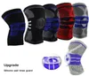 1 PC -uppgradering Knädyna Spring Silicone Knee Protector Brace Knee Sleeve Support Basketball Football Fitness Sports Breattable Guard6951644