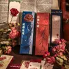 Fogli/scatola Segnalibro di carta con fiori di rose creativo per ufficio, scuola, studenti, forniture, regalo di cancelleria
