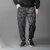 Herrenhose mit Baumwollpolsterung, Wintersport, Samt, Camouflage, dick, locker gebunden, weiche Jogging-Pfanne