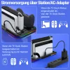 Stands beboncool för Nintendo Switch Pro Controller Charging Stand Charger för Switch JoyCon för Switch OLED RGB Game Storage Station