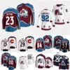 HOT 2023 omvänd retro Avalanche Jersey Hockey Calum Ritchie Nathan Kinnon Mikko Rantanen Keith Kinkaid Pavel Francouz Justus Annunen Samuel Girard Erik Johnson