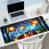 Almofadas noite estrelada van gogh mousepad casa novos mousepads tapetes de mesa teclado macio antiderrapante gamer borracha natural desktop mouse pad