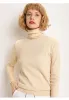 Pullover Maglione a collo alto in cashmere Maglione da donna in lana calda 2023 Autunno Inverno Abbigliamento femminile Solid Pull Femme Hiver Pullover maglione