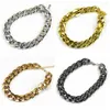 Dog Collars Electroplating Fashion Small Puppy Cat Accessory Pet Gold Chain Collar Necklace