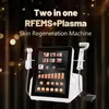 Machine RFEMS Plasma à 2 poignées, élimination des cicatrices, Anti-rides, traitement de l'acné, rajeunissement de la peau, Anti-vieillissement