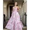 Em estoque Vestidos de ocasião especial Floral Brocade Prom Queen Dress 2K24 Espartilho Metálico Ballgown Longo Pré-adolescente Lady Pageant Formal Eve Dhwqd