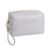 New Cross Pattern PU Leather Waterproof Wash Portable Multi Functional Skincare Product Storage Makeup Bag 582422